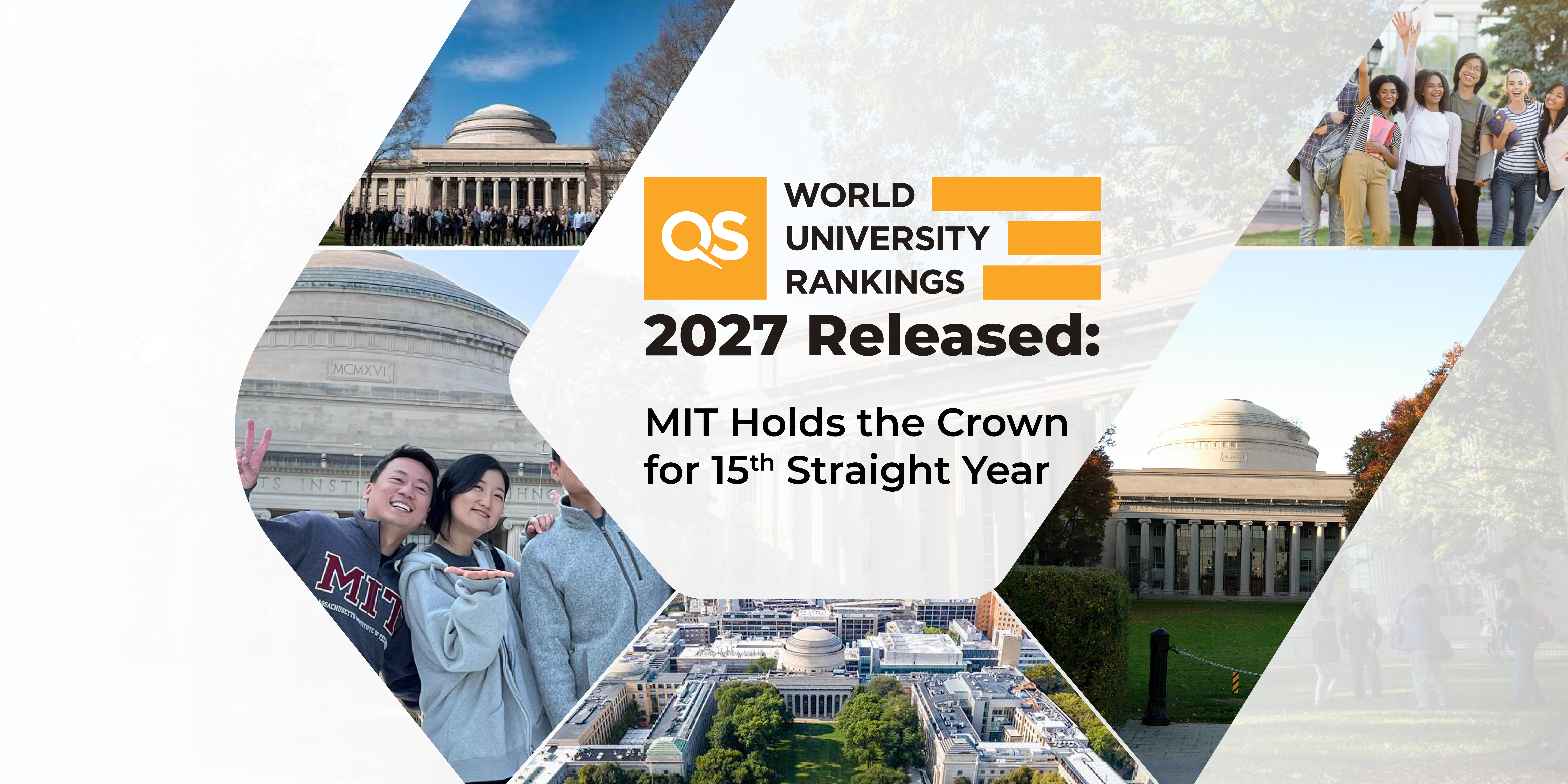 QS World University Rankings 2027 Released: MIT Holds the Crown for 15th Straight Year